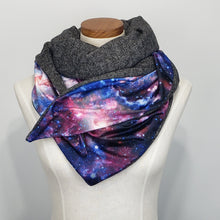 Load image into Gallery viewer, Triangle Scarf Galaxy Gray
