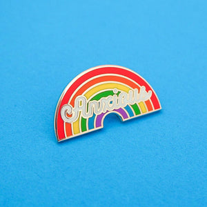 Enamel Pin Anxious Rainbow