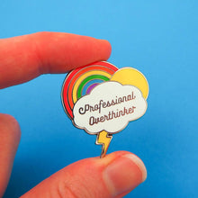 Load image into Gallery viewer, Enamel Pin Professional Overthinker
